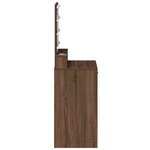 vidaXL Table de Toilette Chêne brun 50 x 41 x 135 cm Bois d'ingénierie