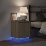 vidaXL Cabinet de chevet 2 Pièces Chêne Sonoma 39 x 34 5 x 50 cm