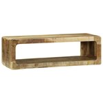 vidaXL Meuble TV avec étagère Marron Bois de manguier massif