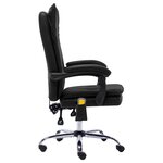 Chaise fauteuil siège de bureau informatique étude de massage similicuir noir 02_0024019