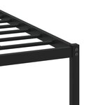 vidaXL Cadre de lit en métal sans matelas chêne sonoma 140x190 cm