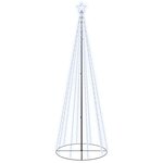vidaXL Arbre de Noël cône 310 LED Blanc froid 100x300 cm