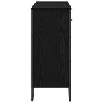 vidaXL Buffet Chêne noir 97x32 5x74 5 cm Bois d'ingénierie