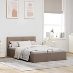 vidaXL Cadre de lit à rangement hydraulique sans matelas 120x200 cm