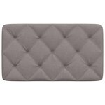 vidaXL Coussin de tête de lit taupe 90 cm tissu