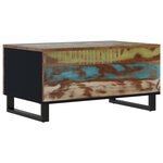 vidaXL Table basse 80x50x40 cm Bois de récupération et d'ingénierie