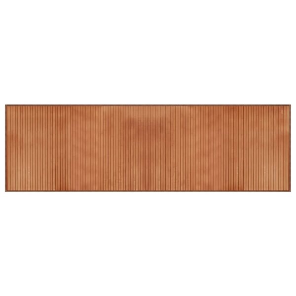 vidaXL Tapis rectangulaire marron 60x200 cm bambou