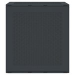 vidaXL Boîte de rangement Anthracite 55 x 53 x 57 cm Polypropylène