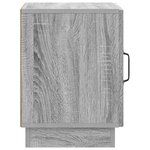 vidaXL Table de chevet Sonoma gris 43 x 34 5 x 47 cm Bois d'ingénierie