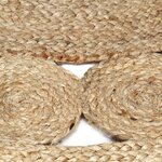vidaXL Tapis fait à la main Jute tressée 150 cm