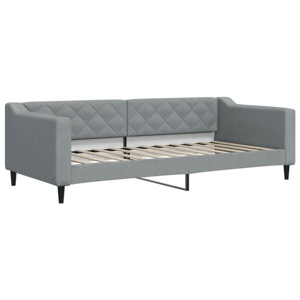 vidaXL Lit de repos gris clair 90x200 cm Tissu