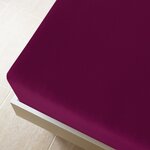 vidaXL Draps-housses Jersey 2 Pièces Bordeaux 180x200 cm Coton