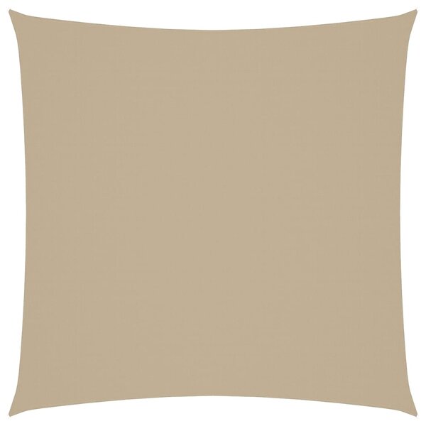 vidaXL Voile de parasol tissu oxford carré 7x7 m beige