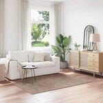 vidaXL Tapis Marron 140 x 200 cm Polypropylène