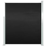 vidaXL Auvent latéral rétractable de patio 120x500 cm Noir