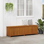 vidaXL Boîte de rangement de jardin 200x50x58 cm Bois d'acacia solide