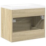 vidaXL Ensemble de meubles de salle de bain 2 Pièces chêne sonoma