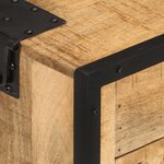 vidaXL Table de chevet 43x30x51 cm Bois de manguier massif brut