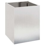 vidaXL Cache-pot de jardin Argent Acier inoxydable