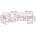 vidaXL Ensemble de canapés d'extérieur 6 Pièces Blanc et Beige
