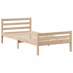 vidaXL Cadre de lit sans matelas 100x200 cm bois massif de pin