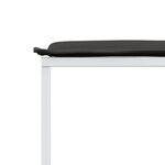 vidaXL Ensemble à manger de jardin avec coussins 11Pièces blanc textilène