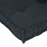 vidaXL Coussin de canapé sur palette 2 Pièces Anthracite tissu