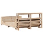 vidaXL Cadre de lit sans matelas 140x200 cm bois massif de pin