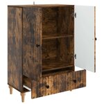 vidaXL Buffet Chêne fumé 66 x 34 5 x 95 cm Bois d'ingénierie