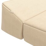 vidaXL Canapé-lit pliable Crème 200 x 70 x 10 cm