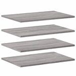 vidaXL Étagères murales 4 Pièces sonoma gris 60x40x1 5 cm bois ingénierie