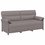 vidaXL Canapé 100  polyester  cadre en métal  MDF  Contreplaqué