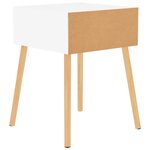 vidaXL Tables de chevet 2 Pièces Blanc 40x40x56 cm Bois d'ingénierie
