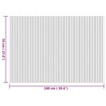 vidaXL Tapis rectangulaire naturel 70x200 cm bambou