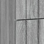 vidaXL Cabinet de chevet Sonoma gris 43 x 34 5 x 49 5 cm