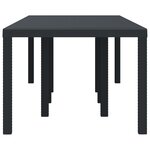 vidaXL Table de Jardin Anthracite 250 x 100 x 73 cm polyrotin