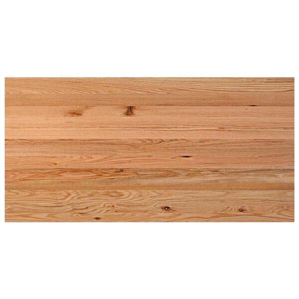 vidaXL Dessus de bureau marron clair bois chêne massif rectangulaire
