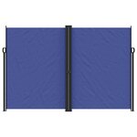 vidaXL Auvent latéral rétractable bleu 220x1200 cm