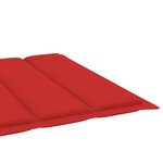 vidaXL Chaise longue avec coussin Bois d'acacia et acier galvanisé