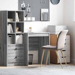 vidaXL Bureau Sonoma gris 60 x 50 x 76 cm Bois d'ingénierie