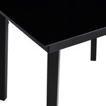 vidaXL Ensemble de salle à manger de jardin 5 pièces en poly rattan noir