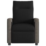 vidaXL Fauteuil de massage inclinable électrique Noir Tissu