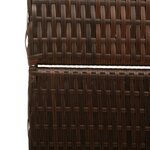 Paravent vidaXL 4 Panneaux Pliable Marron 195x180 cm Rattan Synthétique