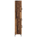 vidaXL Haut Armoire avec tiroir 2 Pièces Bois ancien Bois d'ingénierie