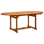vidaXL Ensemble à manger de jardin 7 Pièces beige rotin et bois massif