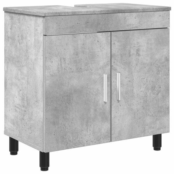 vidaXL Unité de vanité de salle de bain Gris béton 60 x 35 x 60 cm