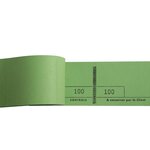 Bloc Passe-partout 100 Feuillets Numérotés De 3 Volets - Format 4 8x15 Cm - Vert - X 50 - Exacompta