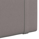 vidaXL Tête de lit suspendue Taupe Tissu