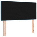 vidaXL Tête de lit LED avec bandes LED Bleu 90 cm Velours