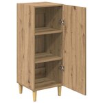 vidaXL Buffet chêne artisanal 34 5 x 34 x 90 cm Bois d'ingénierie